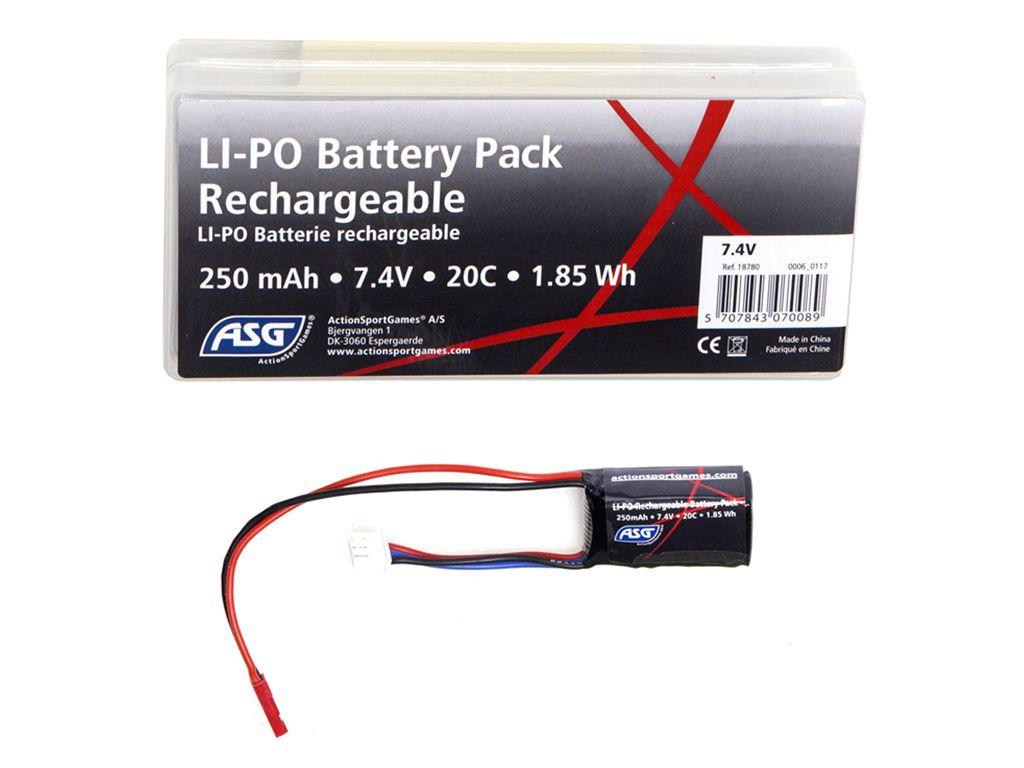ASG 7.4V 250mAh 20C LiPO AEG Battery