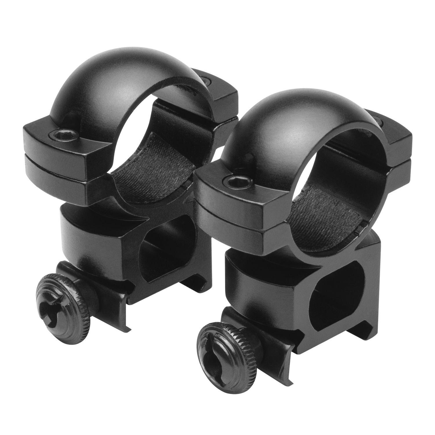 Enhance your firearm with the 1 Inch Weaver Rings - a durable black mounting solution from Ncstar. Designed for Weaver and Picatinny type rails, these rings are sold as a pair for secure optics attachment.