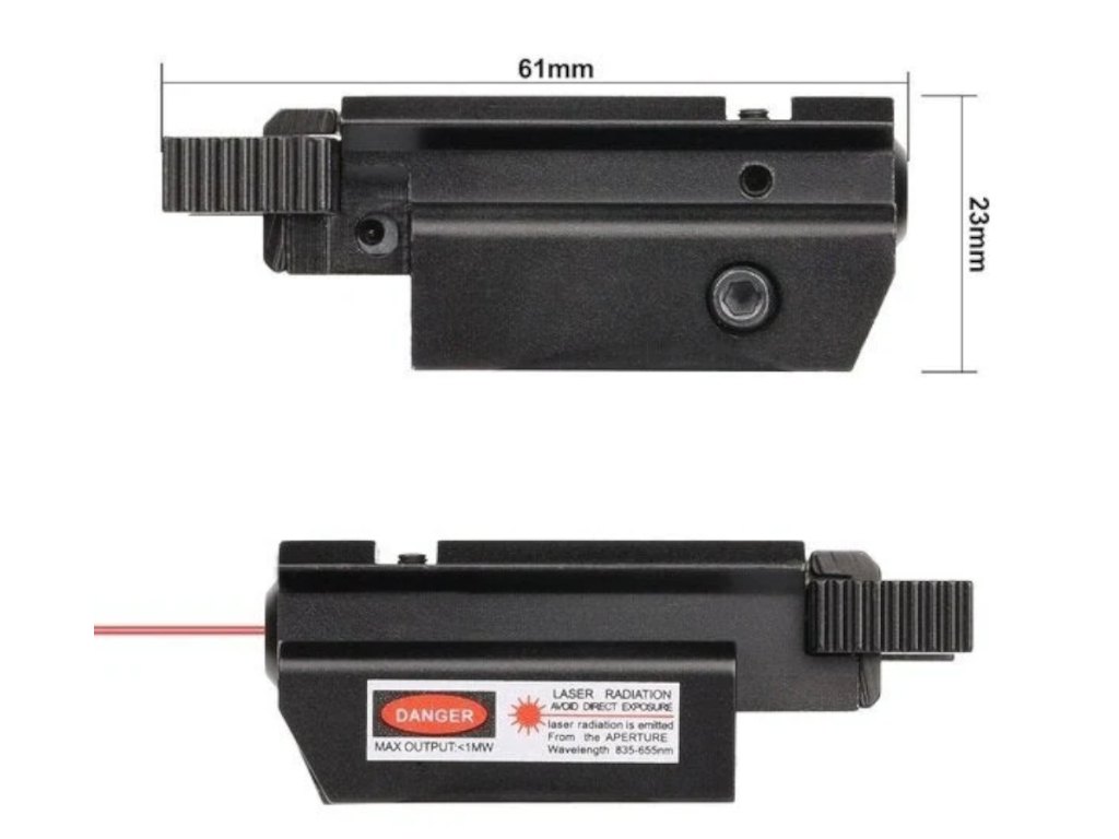 5mW Green Laser Sight Class IIIa - 61mm