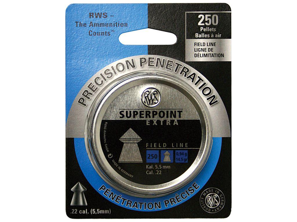 RWS Superpoint Extra 0.94 .22 Cal Pellets 250-Pack