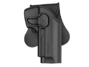 Amomax holster designed for Beretta 92 series, ensuring a secure fit for daily use, shooting training, and airsoft events. Right-hand option for versatile carrying on belts, legs, and MOLLE systems. (Note: Not compatible with M92 with tactical rail.)