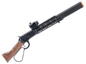 Explore the realism of the A&K 1873RS Gas Non-Blowback Airsoft Rifle. Real wood stock, versatile customization, and internal 25rd magazine. Buy now at ReplicaAirguns.ca for authentic airsoft gameplay.