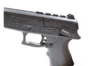 Experience the Beeman 1018 Air Pistol, a spring-piston repeater with 200fps velocity. Shoots .177 caliber pellets or BBs. Lightweight polymer construction with fiber-optic sights. Available at ReplicaAirguns.ca.