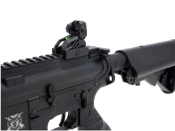 Explore the Barra Black Ops M4 Viper MK5 AEG Airsoft Rifle, a lightweight and affordable option. Semi & Full Auto, 420fps with .12g BBs. Plastic build, adjustable sights, and more. Available at ReplicaAirguns.ca.