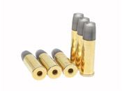 Upgrade your Airsoft game with Schofield Airsoft Cartridges. Pack of 6 high-quality metal cartridges for Barra Airgun Schofield No.3 Revolvers. Carry extra ammo with style.