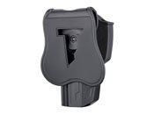 Enhance your gear with the Cytac Holster in black, made from military-grade polymer. Compatible with Beretta 92, 92FS, GSG92, and Girsan Regard MC, this holster is built to endure challenging conditions.