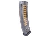 Upgrade your PRK9 Airsoft AEG with this lightweight polymer SMG magazine. Holds 40 rounds, featuring a mid-cap spring-operated design. Durable and stylish in black. Available at ReplicaAirguns.ca.