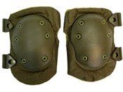 Enhance your protection with these military-style knee pads featuring a hard plastic shell, adjustable velcro straps, and inner padding for comfort. Must-have for combat scenarios 