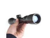 Enhance your muzzleloading rifle's accuracy with the Thompson Center Matte Black Scope. 3-9x magnification, 40mm objective, and Duplex reticle. Ideal for precise aiming in low-light conditions.