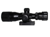 Enhance your hunting precision with the 2.5-10x40 Rifle Scope featuring Mil-dot crosshair, red/green illuminated reticles, and a red laser for improved targeting. Available at ReplicaAirguns.ca.