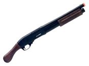 Explore the realistic JAG Arms Scattergun HD Wood SO Airsoft Shotgun. Perfect for CQB, it features a full stock, metal construction, and a gas tank in the pistol grip. Buy now at ReplicaAirguns.ca.