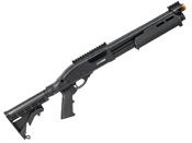 Explore the Gas Powered BFG Airsoft Shotgun at ReplicaAirguns.ca. Featuring 3 Burst & 6 Burst Firing Modes, Metal Construction, Fixed Hop-up, and more. Ideal for airsoft enthusiasts.