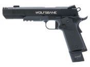 Enhance your airsoft game with the Echo1 Wolfsbane M1911 GBB Pistol. Gas Blowback, 300-320 FPS, metal slide and frame, vented barrel compensator, and 31-round extended magazine. Realistic blowback and ambidextrous safety. Get it at ReplicaAirguns.ca.