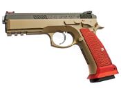 KJW CZ SP-01 GBB Gun Red Grips
