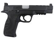 Step into the world of precision with the KWC M&P 40 Extended Barrel CO2 Airsoft Pistol. This realistic replica features an extended ported metal slide, adjustable white dot sights, and a powerful blowback system.