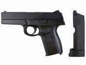 Experience the realism of the KWC SW40F CO2 BB Pistol, a true S&W Sigma replica. With a metal slide, polymer body, and a crisp blowback feel, this 4.5mm steel BB pistol offers accuracy and authentic shooting characteristics.