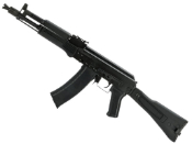 Explore realism with the LCT AK104 Airsoft AEG Rifle. Stamped steel receiver, folding stock, adjustable hop-up. Upgradeable gearbox. Available at ReplicaAirguns.ca.