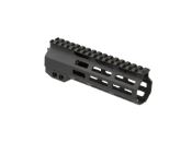 Discover the black hard-coat anodized aluminum AR-15 M-LOK free-float handguard by Aim Sports. This ultra-light handguard features anti-rotation tabs, rows of M-LOK mounting surface, and a streamlined 1913 Picatinny top rail.