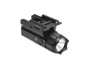 Enhance your weapon's capabilities with the Ncstar 150 Lumen LED Compact Flashlight QR with Strobe. This flashlight, equipped with a quick-release mount and strobe feature, is designed for mid-size and compact semi-automatic pistols.