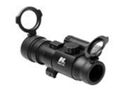 Upgrade your optics with the NCSTAR 1x30 Red Dot Scope in black. This scope features a 30mm objective lens, 5 MOA red dot reticle, and a black plastic exterior finish. Lightweight at 3.90 ounces