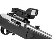 Enhance your shooting experience with the Gen 2 DP Red Dot Optic from Ncstar. Featuring an aluminum body, LED technology, unlimited eye relief, and an integrated mount for Weaver/Picatinny/MIL_STD 1913 type rails