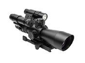 Ncstar Total Targeting System P4 Sniper Scope Green Laser Flashlight