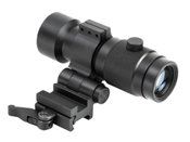 Upgrade your firearm with NcStar 3x Magnifier. Flip to side design, quick release mount, and durable black anodized aluminum construction for better accuracy and versatility. Shop now!