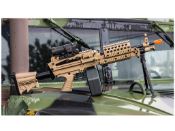 Explore the realistic FN Herstal M249 SAW Airsoft Rifle on ReplicaAirguns.ca. Electric, 380FPS, 2400rd Magazine. Authentic design for airsoft enthusiasts.