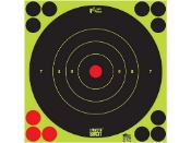 Enhance shooting visibility with Pro-Shot Splatter Targets. 12" bullseye, pack of 5, revealing bright color rings. Self-adhesive and includes target pasters. Buy now at ReplicaAirguns.ca.