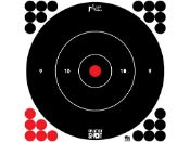 Enhance shooting visibility with Pro-Shot Splatter Targets. 12" bullseye, pack of 5, revealing bright color rings. Self-adhesive and includes target pasters. Buy now at ReplicaAirguns.ca.