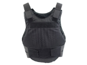 Exclusive to Ontario, Quebec, and Nova Scotia. Ultra-lightweight, low-profile NIJ IIIA Body Armor for police, VIPs, and security. Adjustable, tested against .44 Magnum bullets.