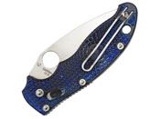 Explore the Spyderco Manix 2 knife with a dark blue G-10 handle, skeletonized liners, and a CPM-S110V steel blade. Exceptional design and steel combo at ReplicaAirguns.ca.