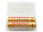 Tenergy T35P 3.6V 3500mAh 8A 18650 Top Li-ion Rechargeable Battery - 2pk