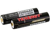 Tenergy 2 Pack Li-Ion 18650 3500mAh Protected Button Top Battery W/ USB Port