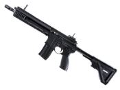 Explore the Umarex Heckler & Koch HK416 CO2 BB Rifle, a semi-auto airgun version of the renowned military rifle. With a 6-shot burst mode, 36-round capacity, and up to 450 FPS velocity, it's perfect for backyard plinking and fast shooting.