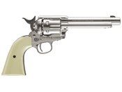 Experience the authentic feel of the Old West with the Umarex Colt Single Action Army Nickel BB Revolver. Exceptional realism, precise accuracy, and quality craftsmanship await at ReplicaAirguns.ca.