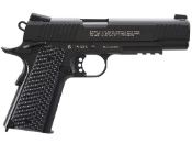 Elite Force 1911 TAC CO2 Airsoft Pistol with full metal body, realistic blowback, and threaded barrel, ideal for field play and CQB